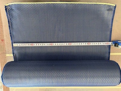 3k 200gsm blue aramid fabric twill weave width 20 inches long 196.8 inches