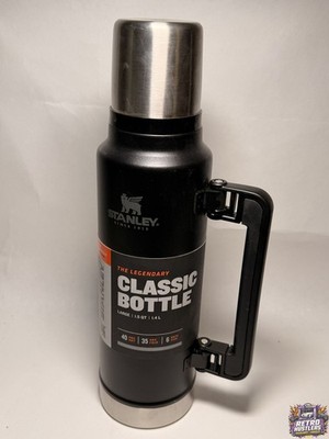 Stanley Classic Vakuum Flasche Griff Edelstahl Thermosflasche schwarz 1,4 L NEU