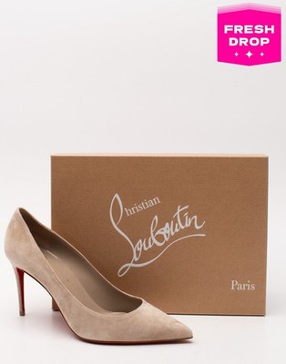 UVP595  CHRISTIAN LOUBOUTIN Wildleder Leder Pumps US8 EU38 UK5 Made in Italy