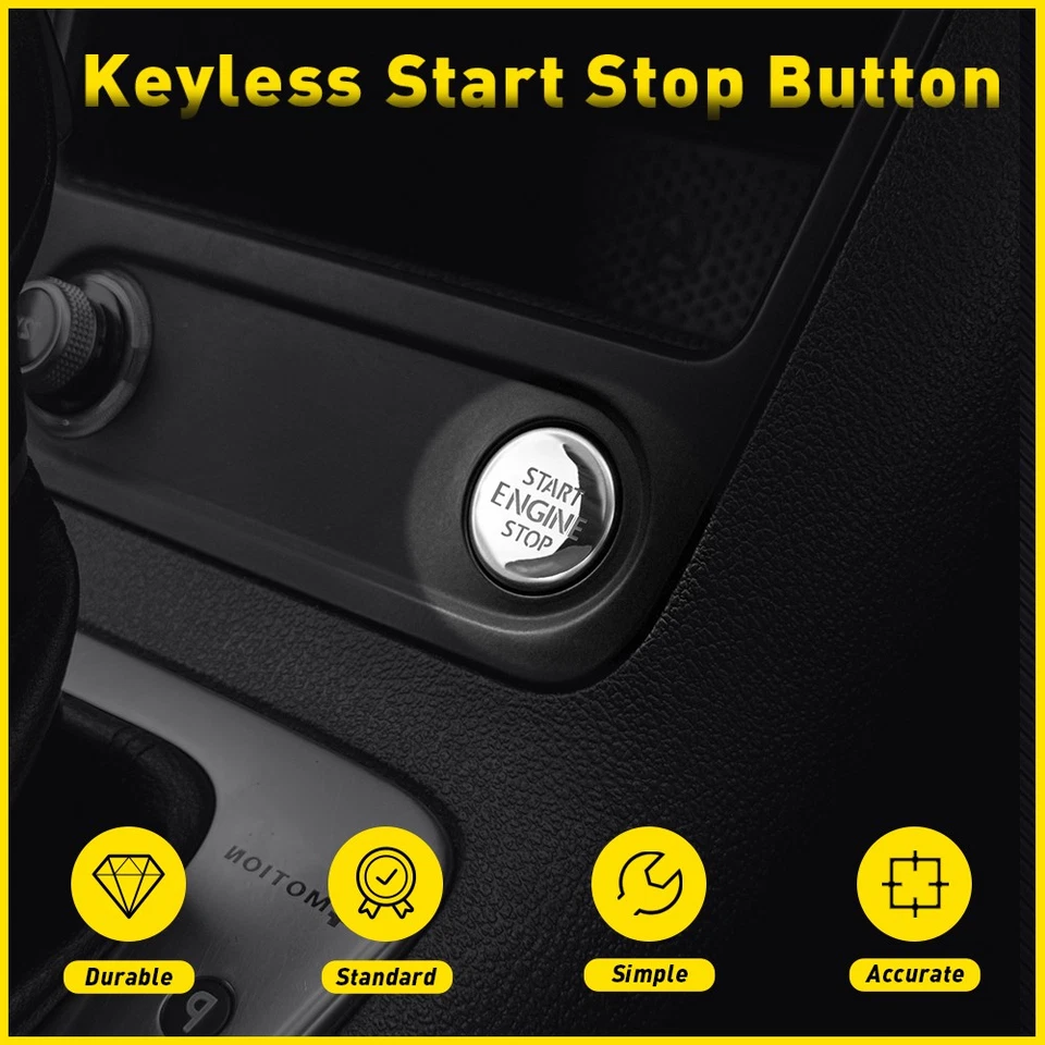Start Stop Engine Button Fit Volkswagen Tiguan 2016-2017 2018 2019-2024 Models - image 4 of 4