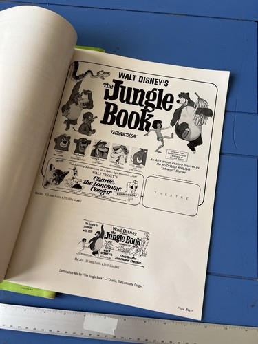 Vintage 1967 Disney Das Dschungelbuch Original Pressebuch & Ausbeutung & Werbeblock - Bild 19 von 23