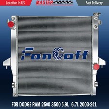 3 Row Aluminum Radiator For 2003-2009 Dodge Ram 2500 3500 5.9L 6.7L Cummins US