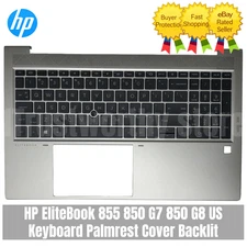 Laptop for HP EliteBook 855 850 G7 850 G8 US Keyboard Palmrest Cover Backlit