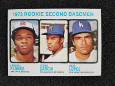 1973 Topps rookie second basemen (DAVE LOPES) card # 609   [C3]. rookie card picture