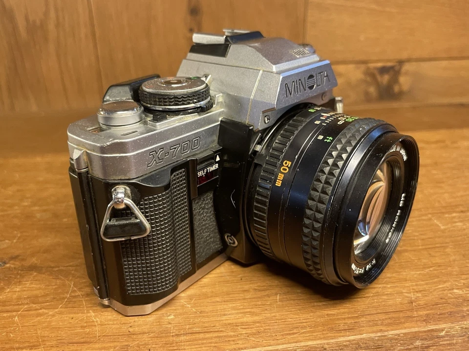 *Plata rara: Exc+4* Cámara fotográfica Minolta X-700 MD Rokkor 50 mm F/1,4 de Japón Foto 4 de 4