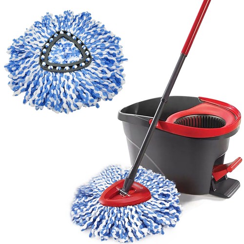 5x fregona para Vileda Turbo 2 en 1 EasyWring&Clean cabezales de fregona cabezal de repuesto cedro - Imagen 2 de 4