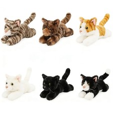 10" Realistic Cat Soft Plush Stuffed Animal Cuddly Educational For Childs Gift