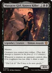 Massacre Girl, Known Killer #79 Commander: Lorwyn Eclipsed Mythic NM