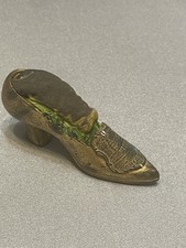 Antiguo cojín de metal de tacón alto para zapatos de las Cataratas del Niágara recuerdo
