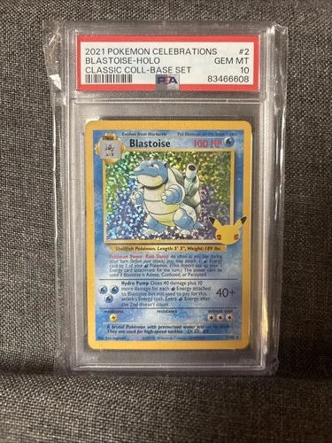 PSA 10 Blastoise Holo - Pokémon Celebrations Classic Collection [2/102]