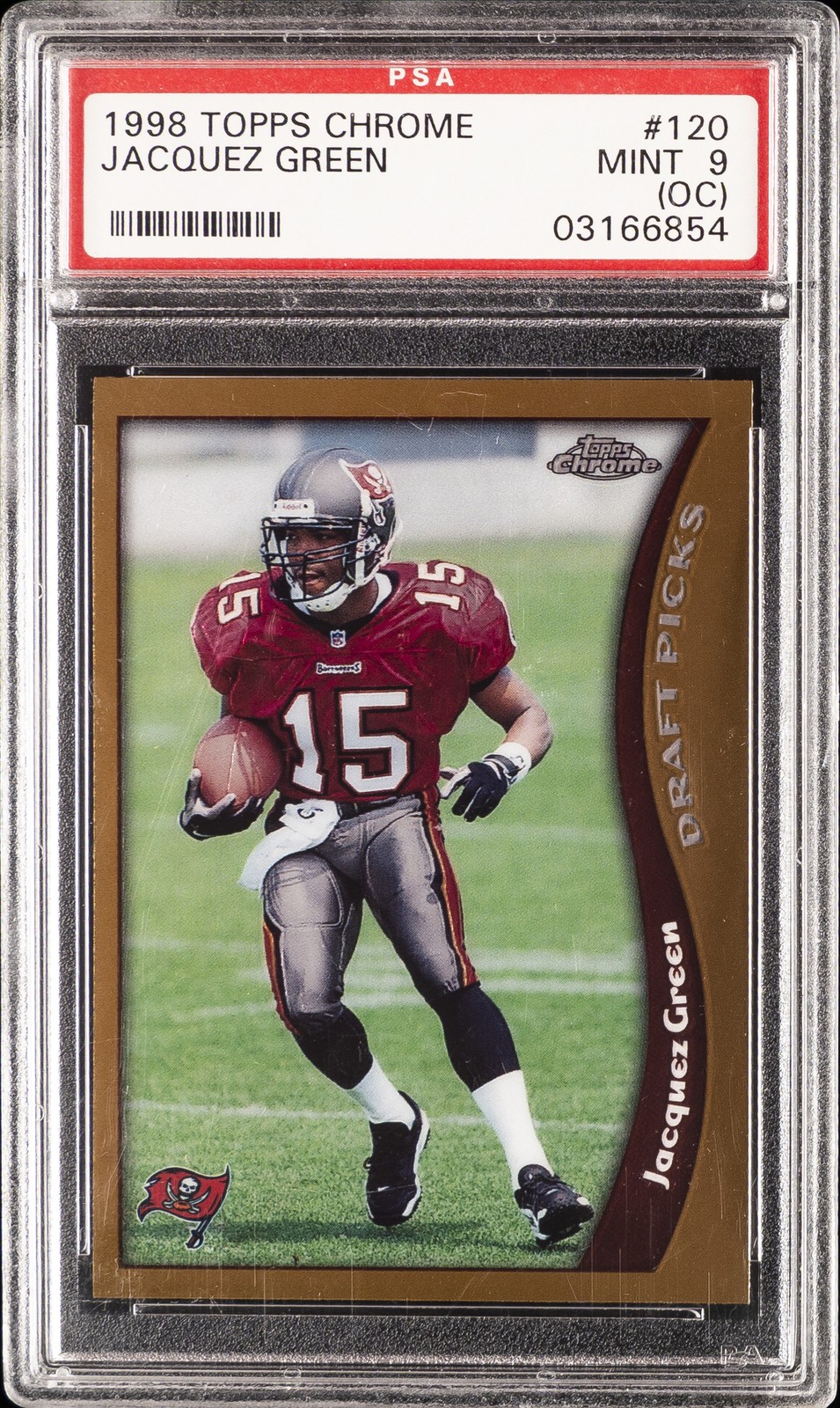 1998 TOPPS CHROME #120 JACQUEZ GREEN PSA 9 OC