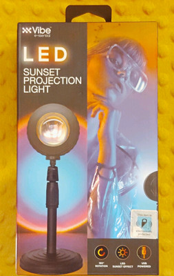 Vibe e-ssential LED Sunset Projection Lamp USB Powered 180° Touch Dimmable