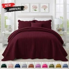 Luxury Bedspread Bedding Set 3 Piece Quilted Coverlet Bed Throw Queen King Size