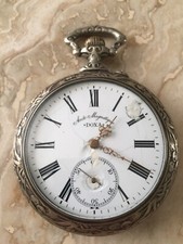 Doxa Pocket Watch Vintage Estate Hunting Scene