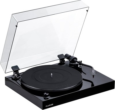 Reference Hi-Fi turntable with Ortofon OM10 cartridge in Piano Black