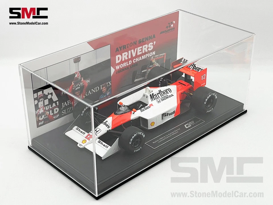 Mclaren MP4/4 Ayrton Senna 1988 Campeón del Mundo de F1 1:18 GP RÉPLICAS con calcomanía Foto 2 de 4