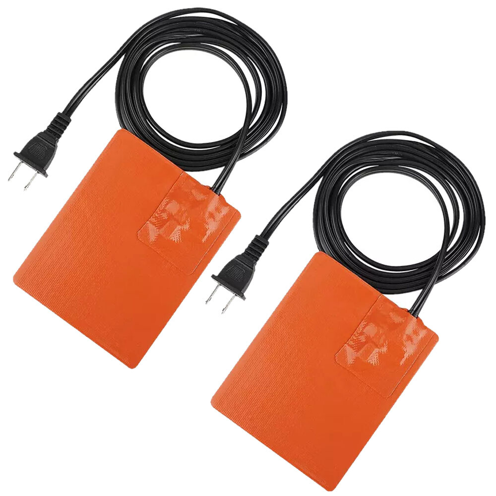 4X 120W 120V Car Engine Oil Pan Sump Tank Heater Plate Plug Silicone Heating Pad