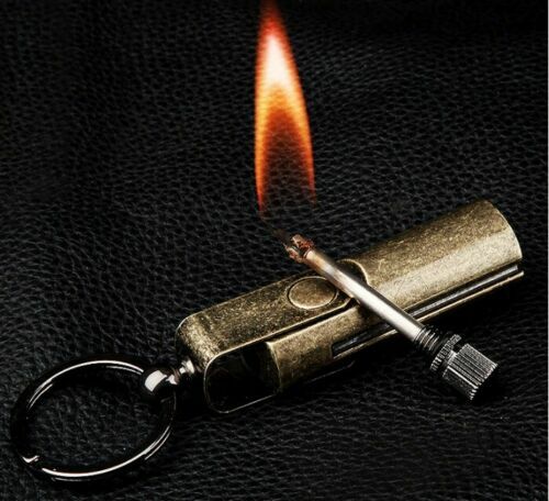 Key Chain,oil Flame Lighter Waterproof Survivaltool
