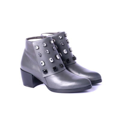 Gadea Women's Prue Pizzara with Rhinestones Boot in Grey, Size EUR 39 / US 8.5