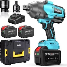 3/4 in. Cordless Impact Wrench Set 2000Nm, 1475ft-lbs Torque Brushless Wrench