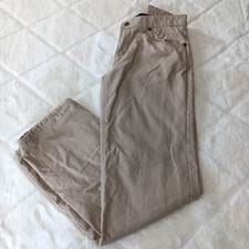 Woolrich thick khaki pants 100 cotton plaid/flannel lining womens size 6