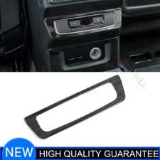 For Audi Q5 18-2021 Black Titanium Rear Air Conditioning Switch Panel Frame Trim