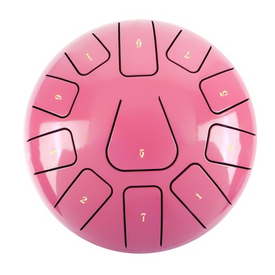 8 Zoll Steel Tongue Drum 11 Notes Handpan Drum mit Drum Mallet Finger Picks A9A5