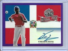2019 Leaf Metal FREUDIS NOVA Flashback Pride Purple Prismatic Auto RC /25 Astros