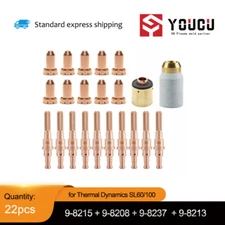 22pcs for Thermal Dynamics SL60/100 9-8215 9-8208 Electrode Tip starts cartridge