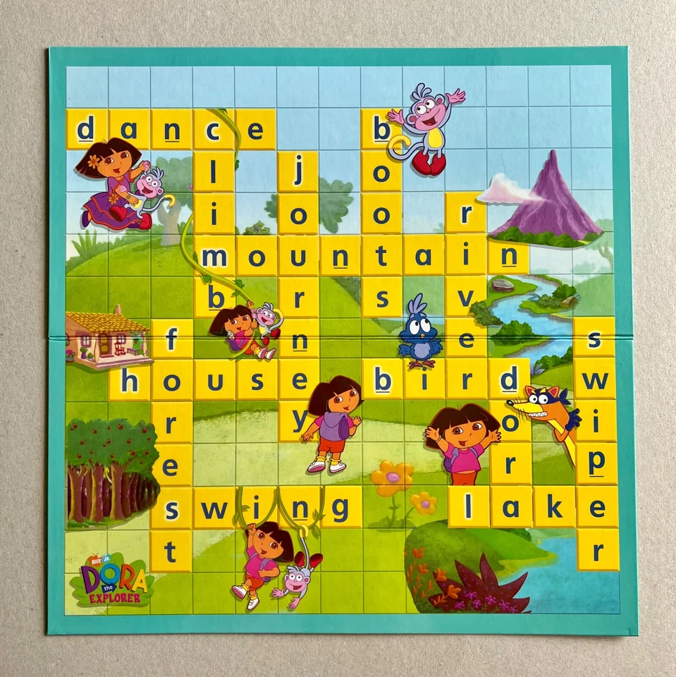 Dora the Explorer My First Scrabble Mattel Boardgame Child Boy Girl Educational - Image 4 of 4