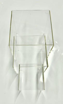 Ouskr 6 Pcs Acrylic Risers for Display, Acrylic Display Riser, Clear Display ...