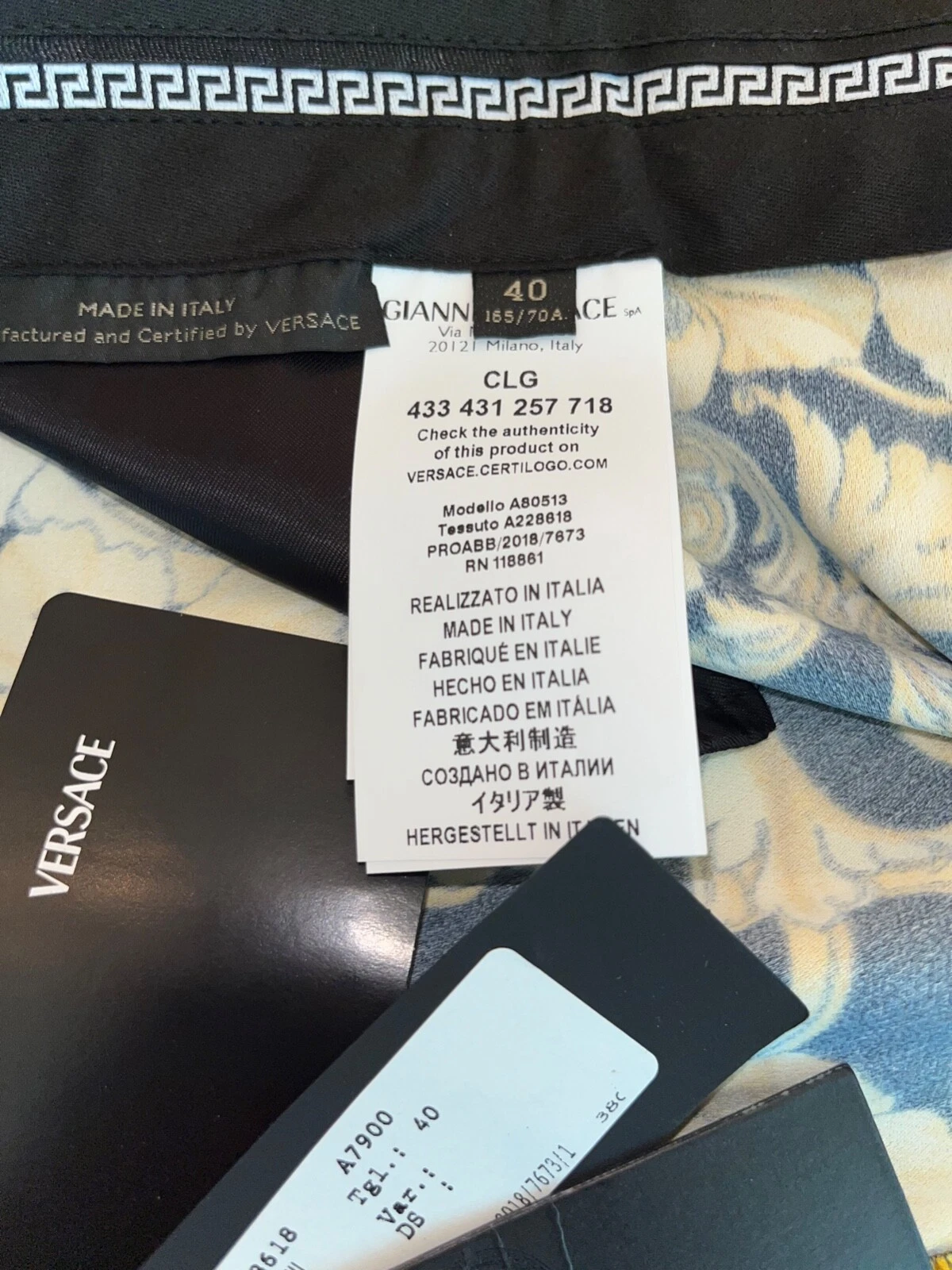 PANTALONE MEDUSA GIANNI VERSACE IT40 DONNA NUOVO CON ETICHETTE 100% AUTENTICO