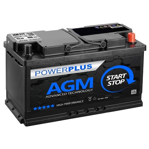 Start Stop AGM 019 Car Battery - PowerPlus