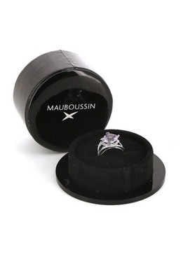 MAUBOUSSIN 18K GOLD AMETHYST & DIAMOND FOU DE TOI COCKTAIL RING