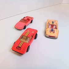 Hot Wheels Vintage Diecast Cars Lot, Ferrari 1977, 1986, Pontiac Firebird 1982