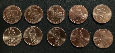 2009-10 P&D Complete 10 Coin Lincoln Penny Set LP1 LP2 LP3 LP4