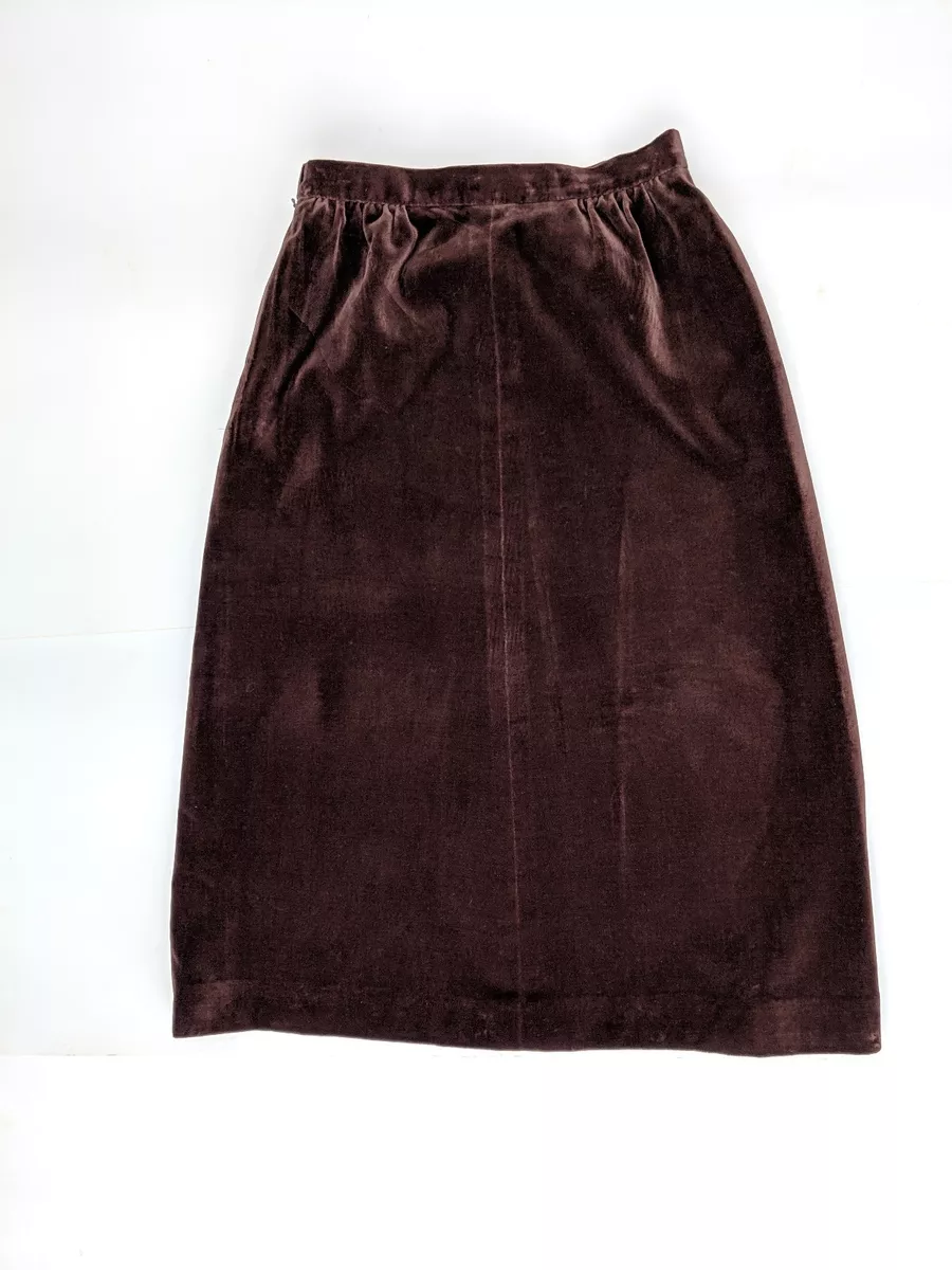 Velvet top skirt 70s