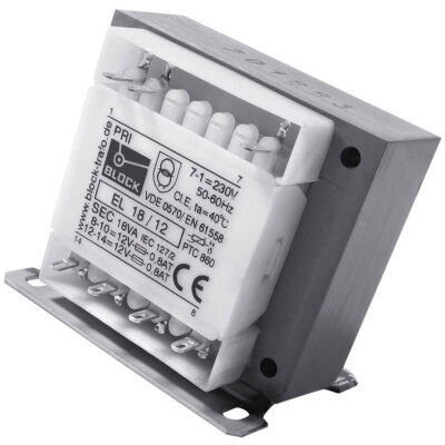 Block ST 130/4/23 380V/230V 130VA Low Peak Current Transformer