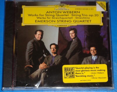 Emerson String Quartet WEBERN Works for String Quartet/String Trio  DG CD SEALED