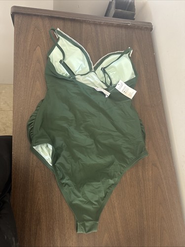 CUPSHE Women's One Piece Swimsuit Maternity Swimwear Adjustable Straps L - Picture 4 of 8