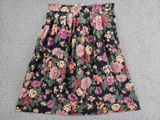 Vintage Womens Skirt Size 10 Floral Cottagecore 90s Grandma JG Hook Midi
