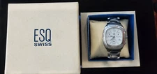 ESQ by Movado E5265 Chronograph SS Quartz Mens Watch (NOS)