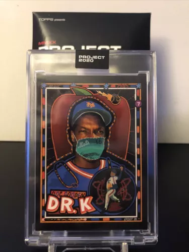Topps Project 2020 Dwight Gooden Card #137 by Efdot - Mets Doc MASK IN HAND!