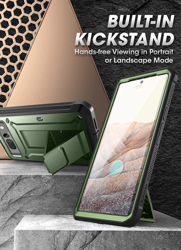 SUPCASE with Screen Case Rugged Multi-funcion Stand Cover For Google Pixel 7 Pro - Image 2 of 4