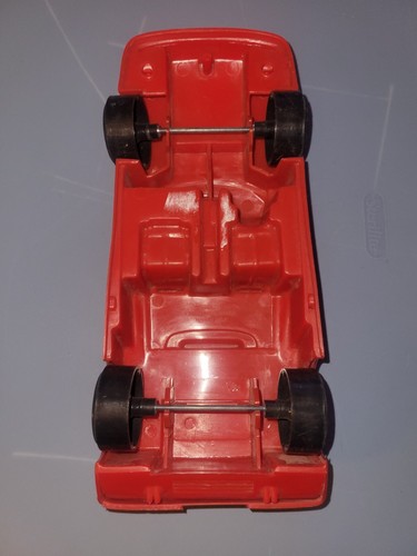 Vintage 80's Tootsietoy Ferrari Testarossa Plastic Car 11” L USED MADE USA (N) - Picture 2 of 8