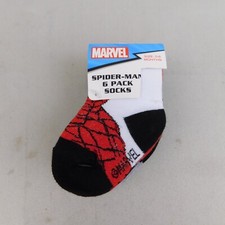 6-Pair Baby/Toddler Marvel Spider Man Ankle Socks - 0-6 Months 789