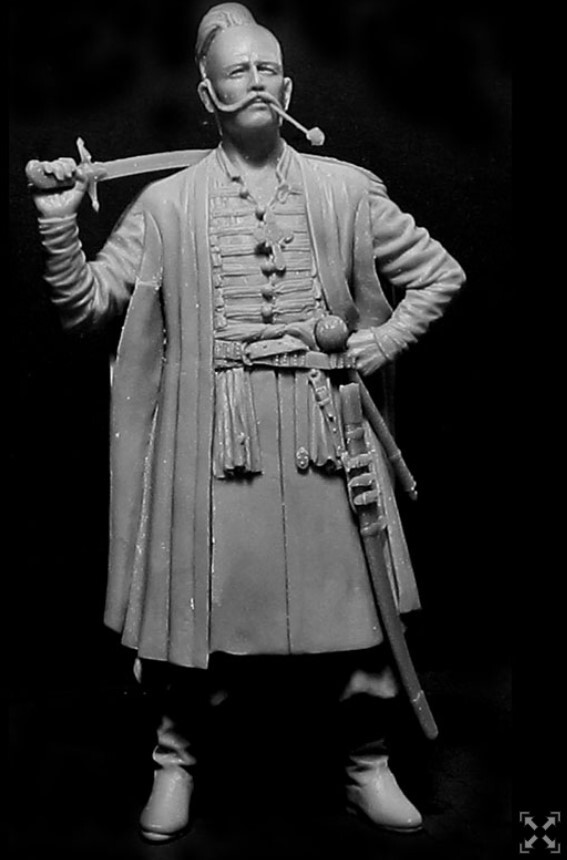 Historical figures 110 mm Maxim Krivonos a.1600-mid.1648 1/16