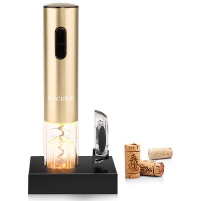 Secura Electric Wine Opener, Automatic Bottle Corkscrew Opener with Foil Cutt...