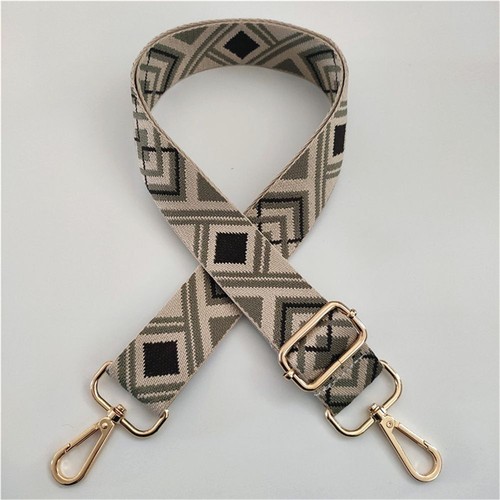 Women Wide Adjustable Bag Strap Cotton Colored Handbag Belt Shoulder Bag Strap - Picture 14 of 28