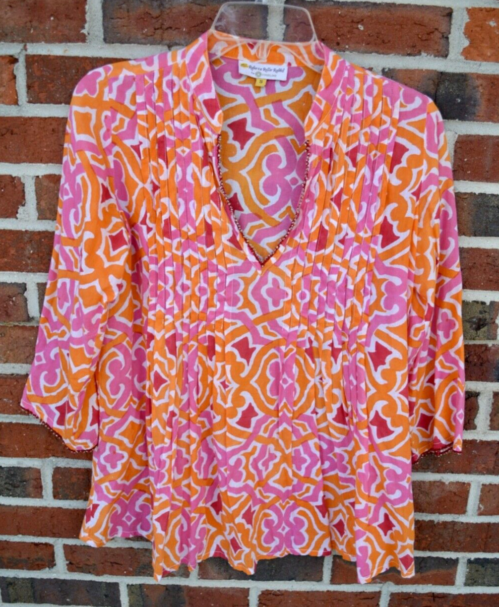 Roberta Roller Rabbit Small Multicolor Brocade 3/… - image 1